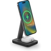 image:imagemophie Snap 2in1Charge Stand amp Pad  15w Wireless Charger Compatible with iPhones amp AirPods Includes Snap Adapter for Other Qi Enabled Phones Steel Base Adjustable AnglesStand  Pad