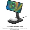 image:imagemophie Snap 2in1Charge Stand amp Pad  15w Wireless Charger Compatible with iPhones amp AirPods Includes Snap Adapter for Other Qi Enabled Phones Steel Base Adjustable AnglesStand  Pad