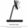 image:imagemophie Snap 2in1Charge Stand amp Pad  15w Wireless Charger Compatible with iPhones amp AirPods Includes Snap Adapter for Other Qi Enabled Phones Steel Base Adjustable AnglesStand  Pad
