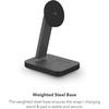 image:imagemophie Snap 2in1Charge Stand amp Pad  15w Wireless Charger Compatible with iPhones amp AirPods Includes Snap Adapter for Other Qi Enabled Phones Steel Base Adjustable AnglesStand  Pad
