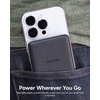 image:imagemophie Snap Juice Pack Mini  Wireless Portable Magnetic Charger with 5000 mAh Internal Battery Compatible with MagSafe amp QiEnabled Smartphones Works with Apple Samsung and Google Phones BlackCharger