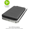 image:imagemophie Snap Juice Pack Mini  Wireless Portable Magnetic Charger with 5000 mAh Internal Battery Compatible with MagSafe amp QiEnabled Smartphones Works with Apple Samsung and Google Phones BlackCharger