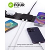 image:imagemophie Wireless 3 in 1 Travel Magnetic Wireless Charging Station Multiple Devices Compatible with Apple iPhones Google Samsung Devices AirPods BYO Watch Charger Watch Charger not IncludedCharging Station