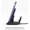 image:imagemophie Wireless Charging Stand Wireless Charging Stand and pad with USBA Port for AirPods Apple Watch iPhone Samsung Galaxy QiEnabled Devices