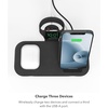 image:imagemophie Wireless Charging Stand Wireless Charging Stand and pad with USBA Port for AirPods Apple Watch iPhone Samsung Galaxy QiEnabled Devices