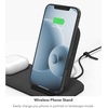 image:imagemophie Wireless Charging Stand Wireless Charging Stand and pad with USBA Port for AirPods Apple Watch iPhone Samsung Galaxy QiEnabled Devices