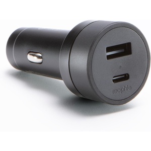 image:imageMophie 42W Dual USBC  USBA Car Charger Universal AUX Compatibility LED Indicator Fast Charging MultiDeviceUSBC  USBA