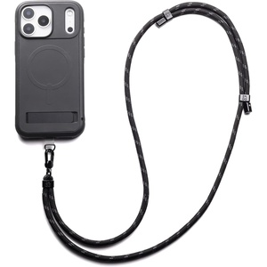 image:imageZAGG Crossbody Lanyard for Phone Cases with Lanyard Attach Points  Adjustable Durable Nylon Strap with TearProof Tab  Comfortable HandsFree Carry Black Cherry RedBlack