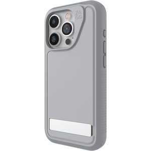 image:imageZAGG Everest Snap iPhone 15 Pro Case with Kickstand  Drop Protection 20ft6m TripleLayer Textured Cell Phone Case NoSlip Design MagSafe Phone Case Gray