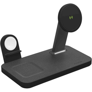 image:imagemophie Snap 3in1 15w Wireless Charger Compatible with iPhone14 MagSafe amp other Qi Enabled Phones AirPods Adapter for Smart Watch Apple or Galaxy Watch Charger Not Included Attach Your Own