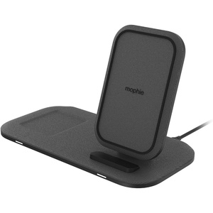 image:imagemophie Wireless Charging Stand Wireless Charging Stand and pad with USBA Port for AirPods Apple Watch iPhone Samsung Galaxy QiEnabled Devices