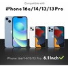 image:imageZAGG Glass Defense Elite Screen Protector Privacy for iPhone 17e16e iPhone 141313 Pro  5X Stronger 2Way Privacy Filter Scratch amp SmudgeResistant Easy Install