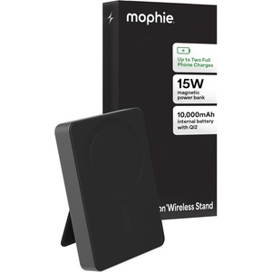 image:imageMophie Powerstation Wireless Slim with Stand 10000mAh Power Bank  MagSafe Compatible 15W Qi2Certified 30W USBC PD Fast Charging Slim Battery Pack for iPhone Android Travel amp Airplane Use10 000mAh