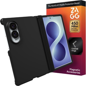 image:imageZAGG Sedona Samsung Galaxy Z Fold8 Ultra Case Black  Foldable Cover Magnetic Charger Compatible Hinge Protection Heavy Duty Armor Sleek Slim ProfileBlack
