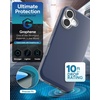 image:imageZAGG SoHo Snap GrapheneReinforced Case for iPhone 16 Pro 63Inch MagSafe Compatible Dual Layer Protection Heat Dissipation Shockproof Phone Back Cover BlueNavy Blue Gray