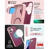 image:imageZAGG SoHo Snap GrapheneReinforced Case for iPhone 16 Pro 63Inch MagSafe Compatible Dual Layer Protection Heat Dissipation Shockproof Phone Back Cover BlueCurrant Red Pink