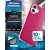 image:imageZAGG SoHo Snap GrapheneReinforced Case for iPhone 16 Pro 63Inch MagSafe Compatible Dual Layer Protection Heat Dissipation Shockproof Phone Back Cover BlueCurrant Red Pink