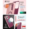 image:imageZAGG SoHo Snap GrapheneReinforced Case for iPhone 16 Pro 63Inch MagSafe Compatible Dual Layer Protection Heat Dissipation Shockproof Phone Back Cover BlueCurrant Red Pink