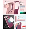 image:imageZAGG SoHo Snap GrapheneReinforced Case for iPhone 16 Pro 63Inch MagSafe Compatible Dual Layer Protection Heat Dissipation Shockproof Phone Back Cover BlueCurrant Red Pink