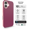 image:imageZAGG SoHo Snap GrapheneReinforced Case for iPhone 16 Pro 63Inch MagSafe Compatible Dual Layer Protection Heat Dissipation Shockproof Phone Back Cover BlueCurrant Red Pink
