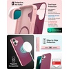 image:imageZAGG SoHo Snap GrapheneReinforced Case for iPhone 16 Pro 63Inch MagSafe Compatible Dual Layer Protection Heat Dissipation Shockproof Phone Back Cover BlueCurrant Red Pink