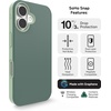 image:imageZAGG SoHo Snap GrapheneReinforced Case for iPhone 16 Pro 63Inch MagSafe Compatible Dual Layer Protection Heat Dissipation Shockproof Phone Back Cover BlueGreen
