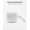 image:imageZAGG Case with Carabiner for AirPods 4  Wireless Charging Compatible Protective Cover  360 Drop Dust amp Scratch Protection Durable Silicone Design Boho BlossomClear