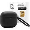 image:imageZAGG Case with Carabiner for AirPods 4  Wireless Charging Compatible Protective Cover  360 Drop Dust amp Scratch Protection Durable Silicone Design Boho BlossomBlack