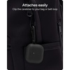 image:imageZAGG Case with Carabiner for AirPods 4  Wireless Charging Compatible Protective Cover  360 Drop Dust amp Scratch Protection Durable Silicone Design Boho BlossomBlack