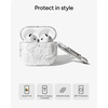 image:imageZAGG Case with Carabiner for AirPods 4  Wireless Charging Compatible Protective Cover  360 Drop Dust amp Scratch Protection Durable Silicone Design Boho BlossomBoho Blossom
