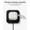 image:imageZAGG Case with Carabiner for AirPods 4  Wireless Charging Compatible Protective Cover  360 Drop Dust amp Scratch Protection Durable Silicone Design Boho BlossomBoho Blossom