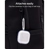image:imageZAGG Case with Carabiner for AirPods 4  Wireless Charging Compatible Protective Cover  360 Drop Dust amp Scratch Protection Durable Silicone Design Boho BlossomClear