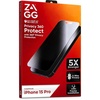 image:imageZAGG Elite Privacy 360 Glass Screen Protector for iPhone 15 Pro  5X Ultra Strong Tempered Glass 4Way Privacy Filter Scratch Protection AntiSmudge Easy to Install InvisibleShield