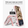 image:imageZAGG Santa Cruz Snap Case with Kickstand for iPhone 17 Pro  Jet Black Drop Protection 13ft4m MagSafe Charging Compatible ClearGuard AntiYellowing Technology Scratch Resistant Phone CasePink Sorbet