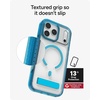image:imageZAGG Santa Cruz Snap Case with Kickstand for iPhone 17 Pro  Jet Black Drop Protection 13ft4m MagSafe Charging Compatible ClearGuard AntiYellowing Technology Scratch Resistant Phone CaseTranquil Blue