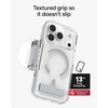 image:imageZAGG Santa Cruz Snap Case with Kickstand for iPhone 17 Pro  Jet Black Drop Protection 13ft4m MagSafe Charging Compatible ClearGuard AntiYellowing Technology Scratch Resistant Phone CaseSilver
