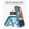image:imageZAGG Santa Cruz Snap Case with Kickstand for iPhone 17 Pro  Jet Black Drop Protection 13ft4m MagSafe Charging Compatible ClearGuard AntiYellowing Technology Scratch Resistant Phone CaseTranquil Blue