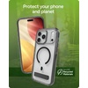 image:imageZAGG Santa Cruz Snap Case with Kickstand for iPhone 17 Pro  Jet Black Drop Protection 13ft4m MagSafe Charging Compatible ClearGuard AntiYellowing Technology Scratch Resistant Phone CaseBlack