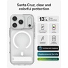 image:imageZAGG Santa Cruz Snap Case with Kickstand for iPhone 17 Pro  Jet Black Drop Protection 13ft4m MagSafe Charging Compatible ClearGuard AntiYellowing Technology Scratch Resistant Phone CaseWhite