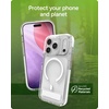 image:imageZAGG Santa Cruz Snap Case with Kickstand for iPhone 17 Pro  Jet Black Drop Protection 13ft4m MagSafe Charging Compatible ClearGuard AntiYellowing Technology Scratch Resistant Phone CaseWhite