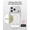 image:imageZAGG Santa Cruz Snap Case with Kickstand for iPhone 17 Pro  Jet Black Drop Protection 13ft4m MagSafe Charging Compatible ClearGuard AntiYellowing Technology Scratch Resistant Phone CaseWhite