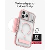 image:imageZAGG Santa Cruz Snap Case with Kickstand for iPhone 17 Pro  Jet Black Drop Protection 13ft4m MagSafe Charging Compatible ClearGuard AntiYellowing Technology Scratch Resistant Phone CasePink Sorbet