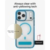 image:imageZAGG Santa Cruz Snap Case with Kickstand for iPhone 17 Pro  Jet Black Drop Protection 13ft4m MagSafe Charging Compatible ClearGuard AntiYellowing Technology Scratch Resistant Phone CaseTranquil Blue