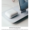 image:imagemophie 3in1 Magsafe Wireless Charging Stand for Apple iPhone AirPodsAirPods Pro amp Watch 15W SuperFast Charging Stylish Gloss Finish  White MagSafe charger not included 403108005